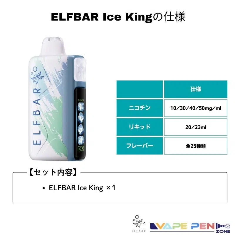 ELFBAR Ice King 25000 保管と使い方